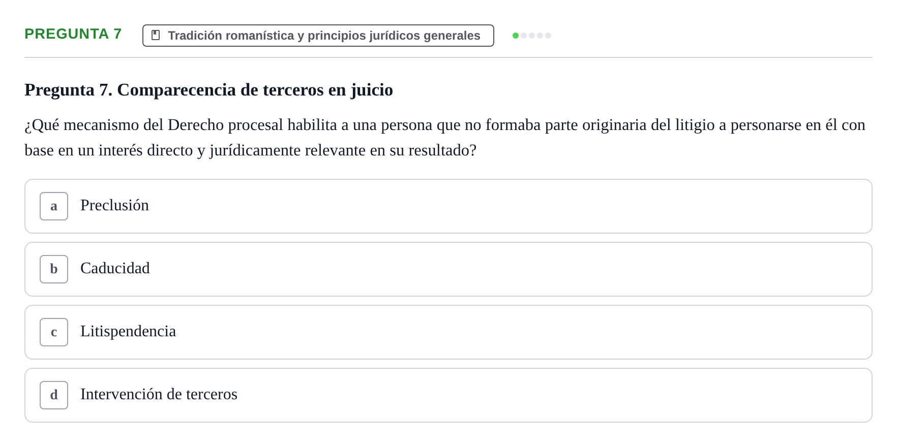 Enunciado: Pregunta 7