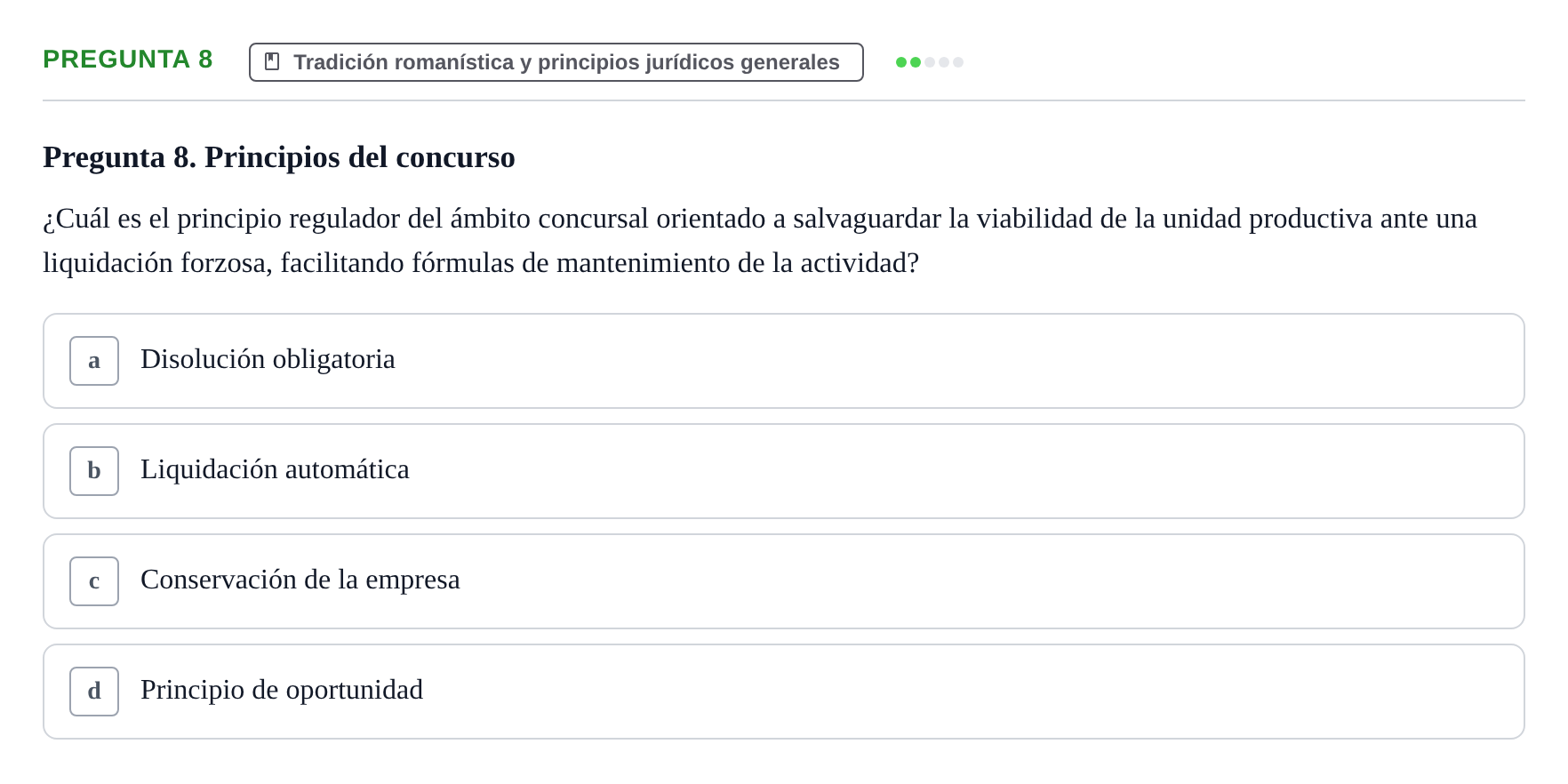 Enunciado: Pregunta 8