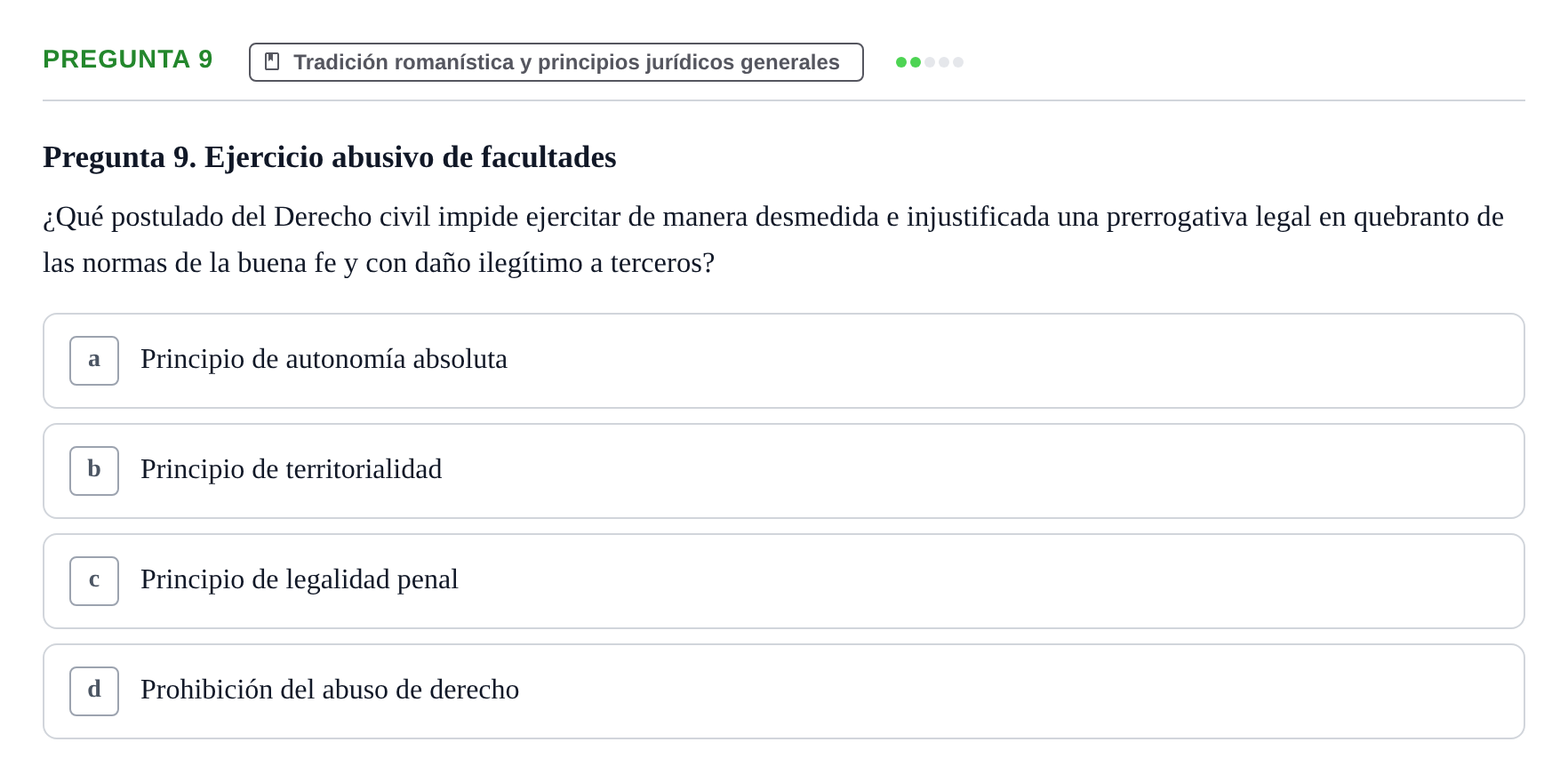 Enunciado: Pregunta 9