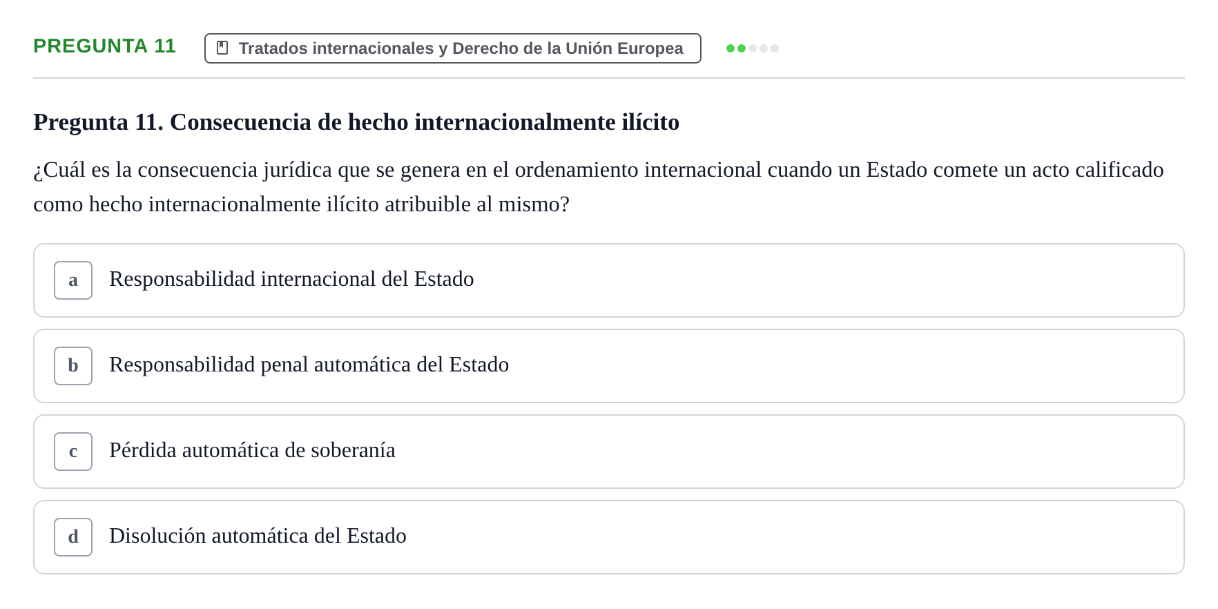 Enunciado: Pregunta 11