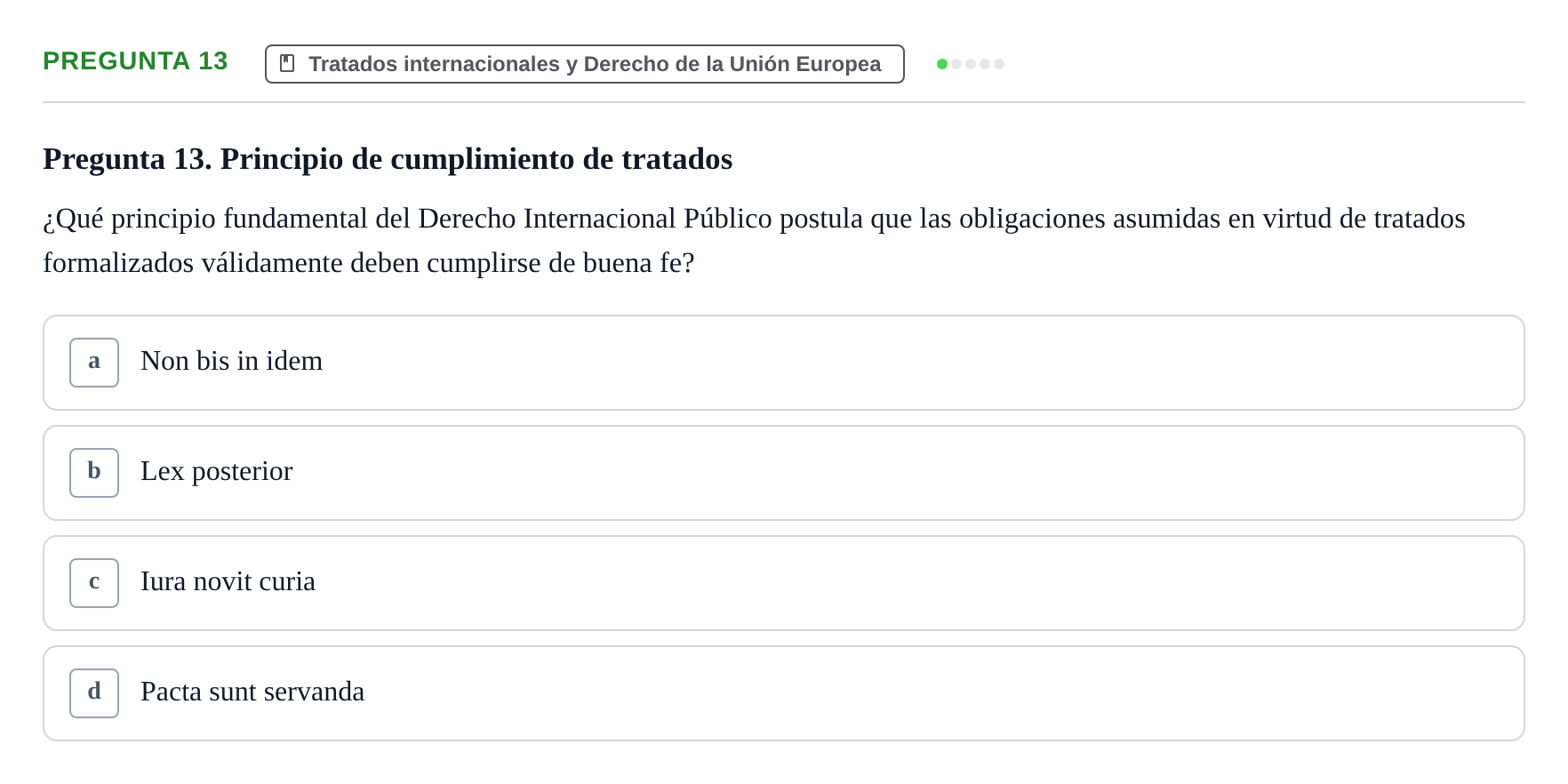 Enunciado: Pregunta 13