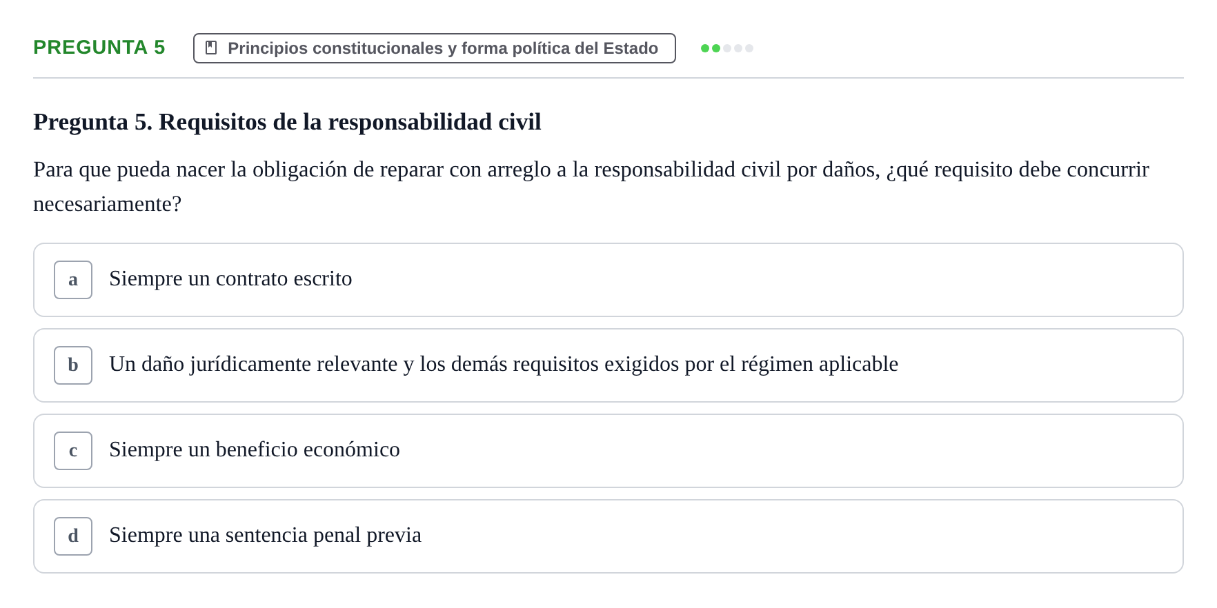 Enunciado: Pregunta 5