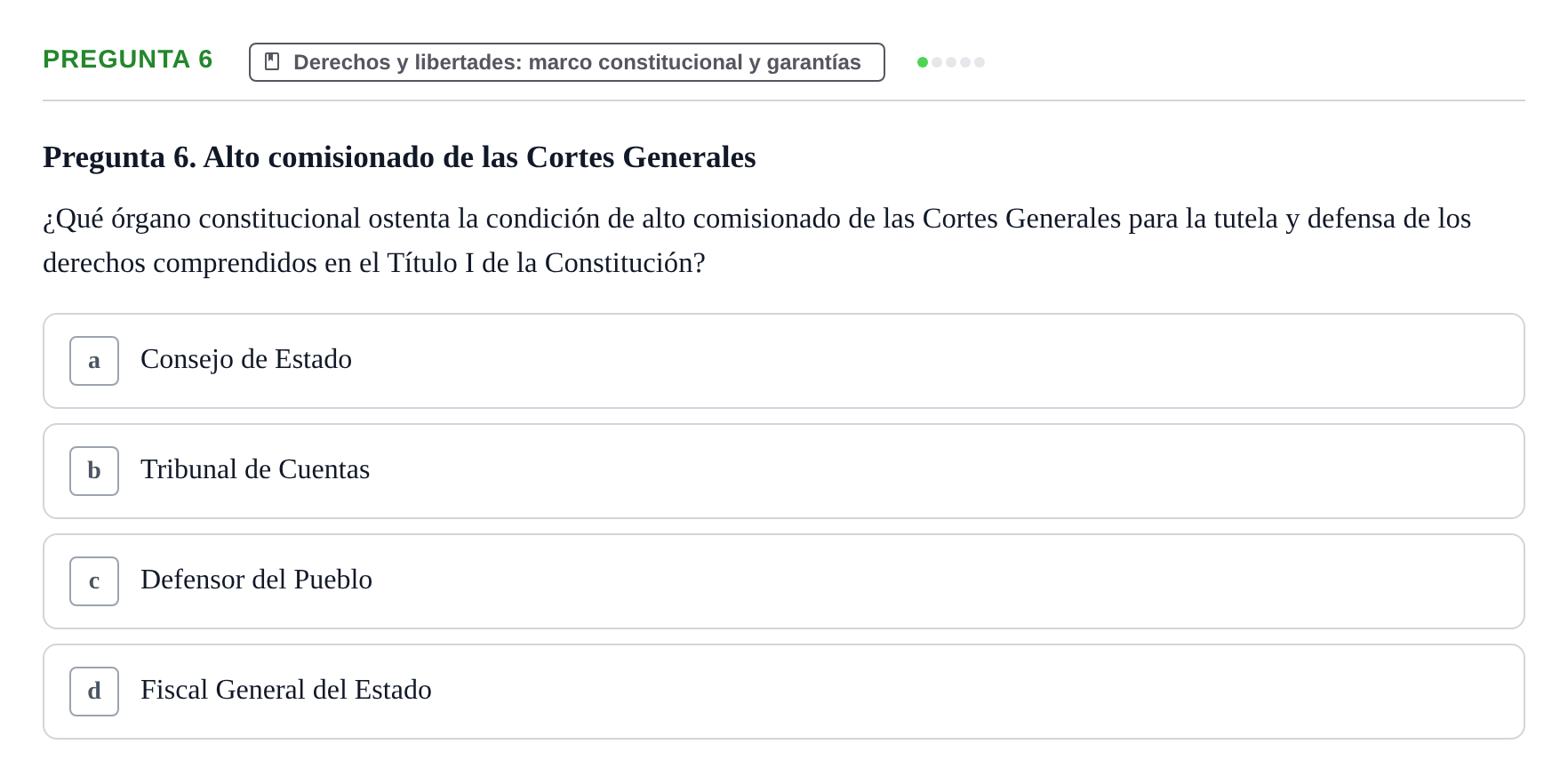 Enunciado: Pregunta 6