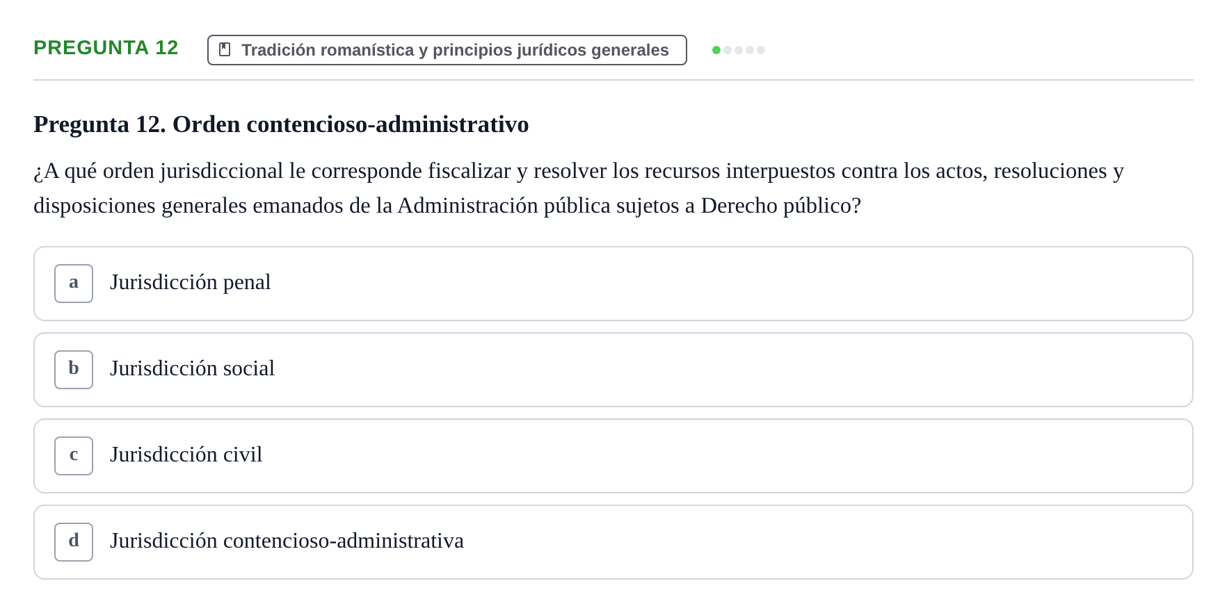 Enunciado: Pregunta 12