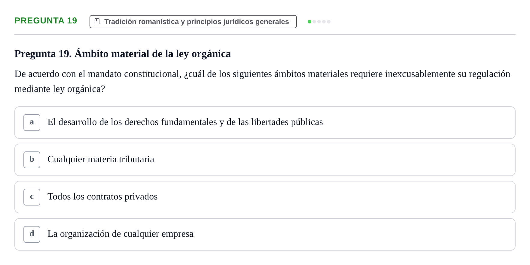 Enunciado: Pregunta 19