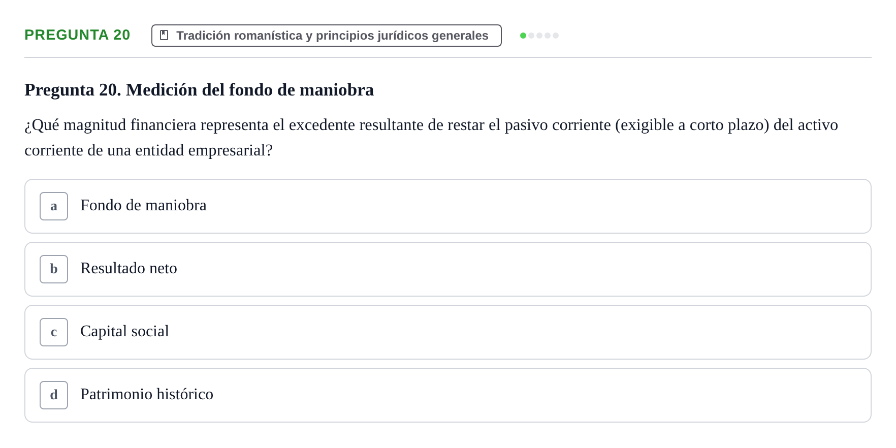 Enunciado: Pregunta 20