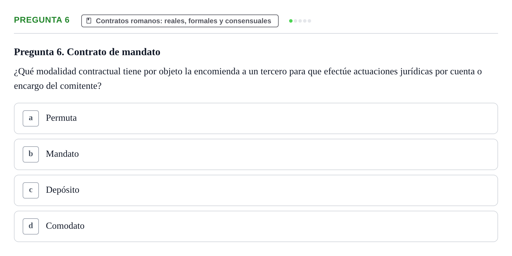 Enunciado: Pregunta 6