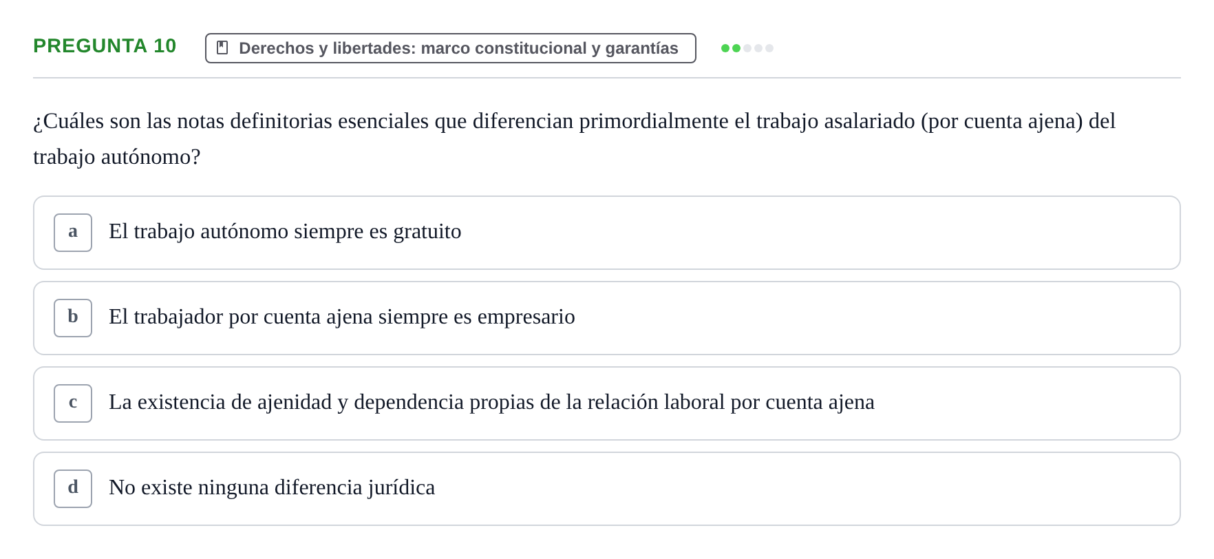 Enunciado: Pregunta 10