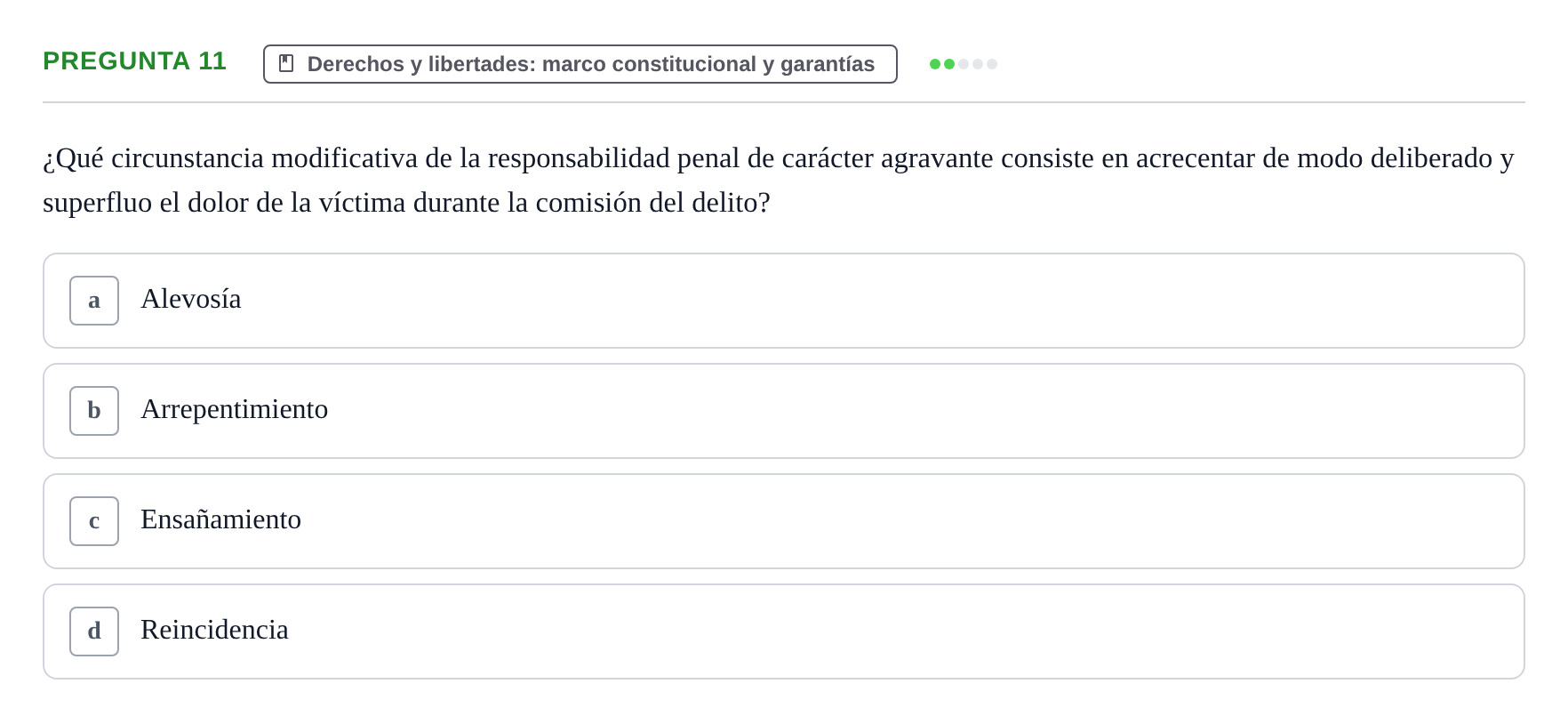 Enunciado: Pregunta 11