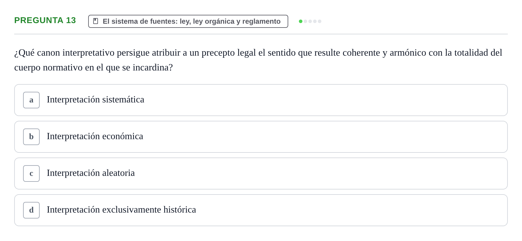 Enunciado: Pregunta 13