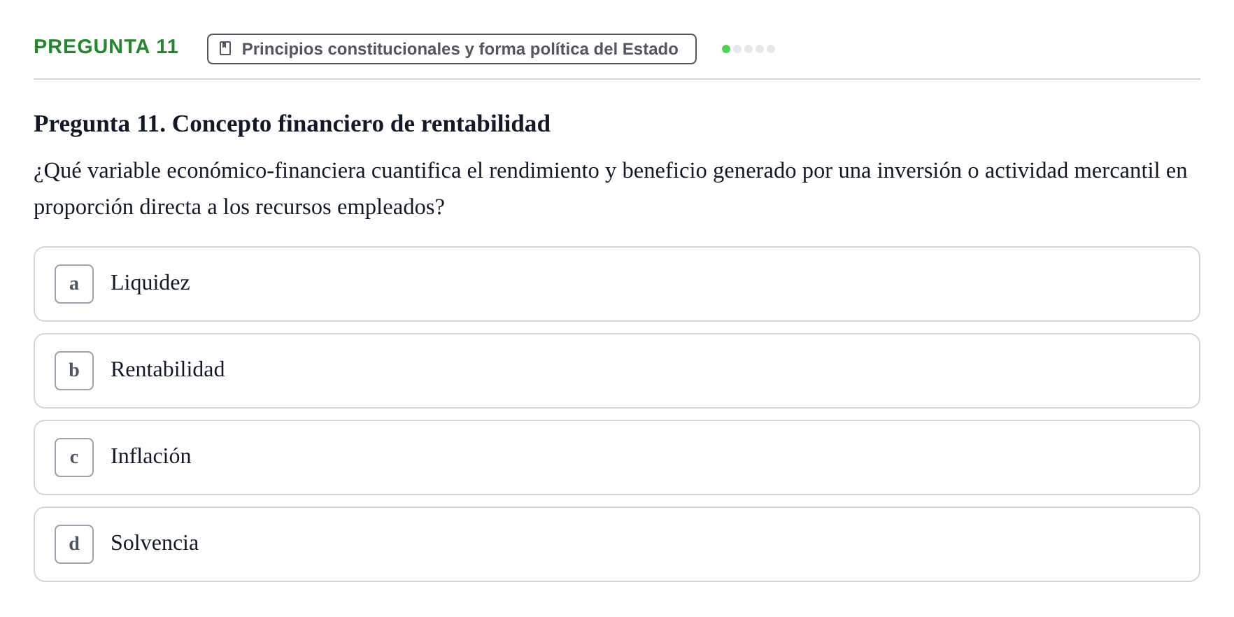 Enunciado: Pregunta 11