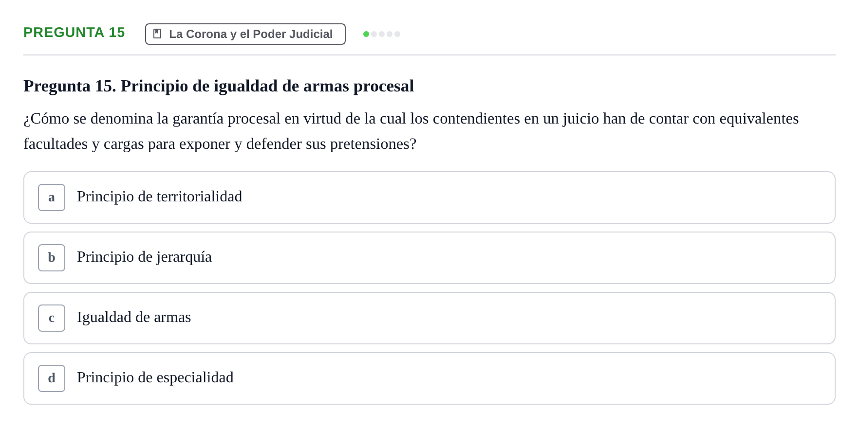 Enunciado: Pregunta 15
