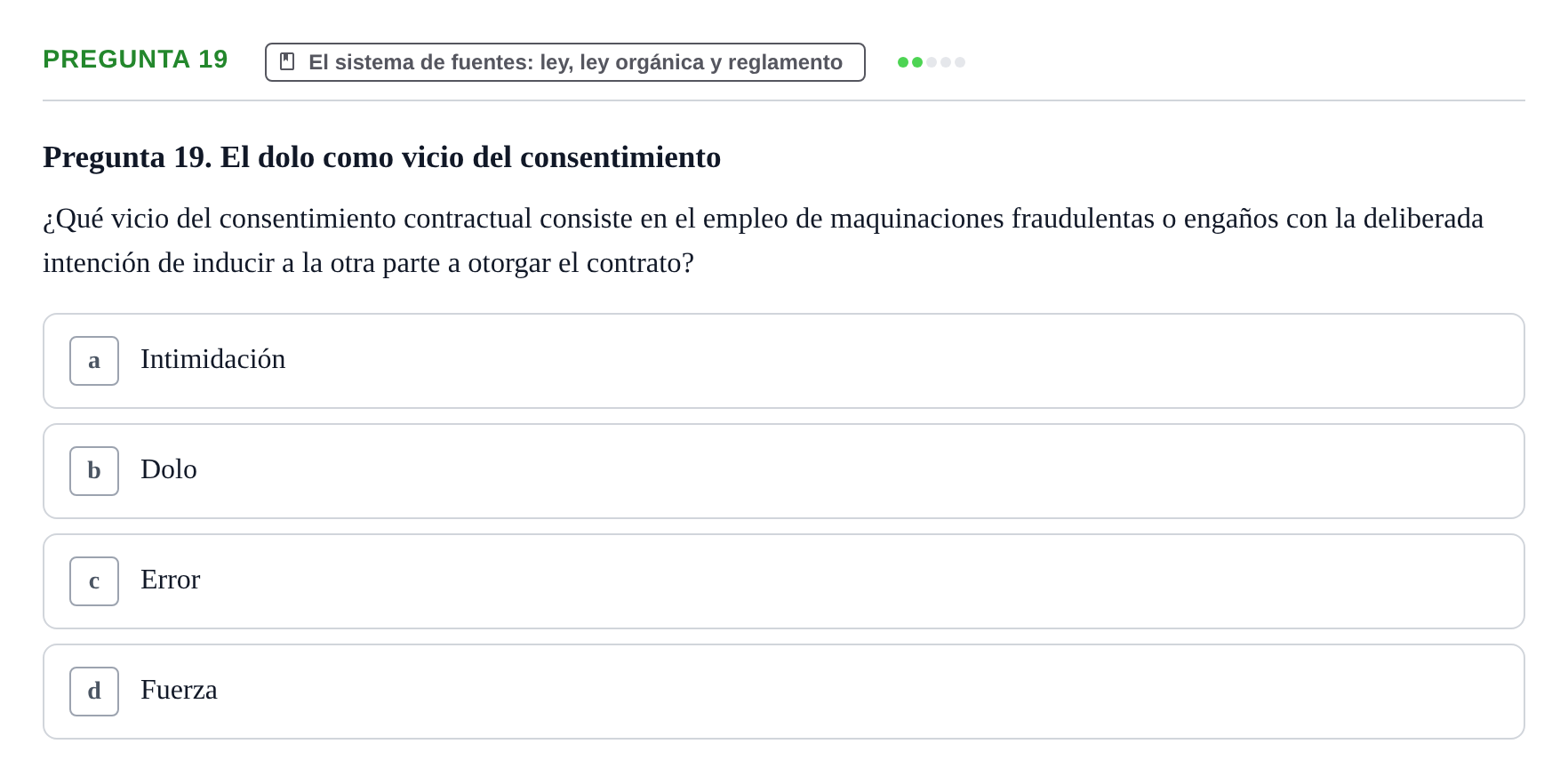Enunciado: Pregunta 19