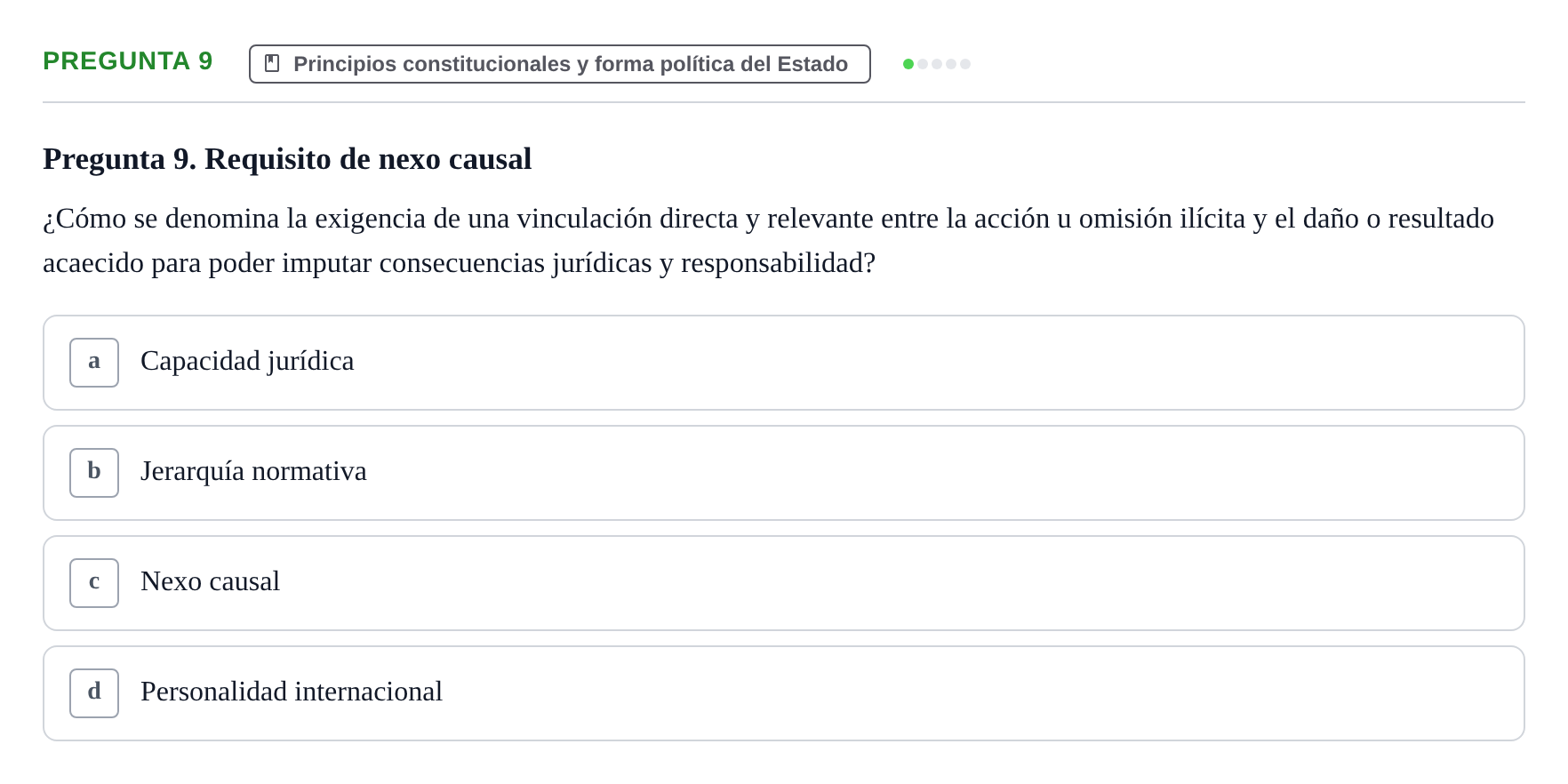 Enunciado: Pregunta 9