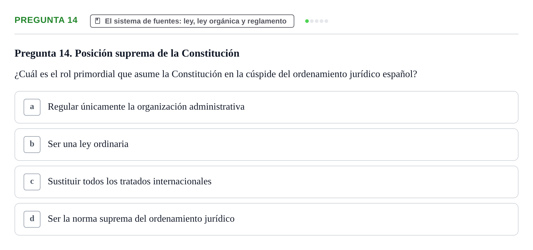 Enunciado: Pregunta 14