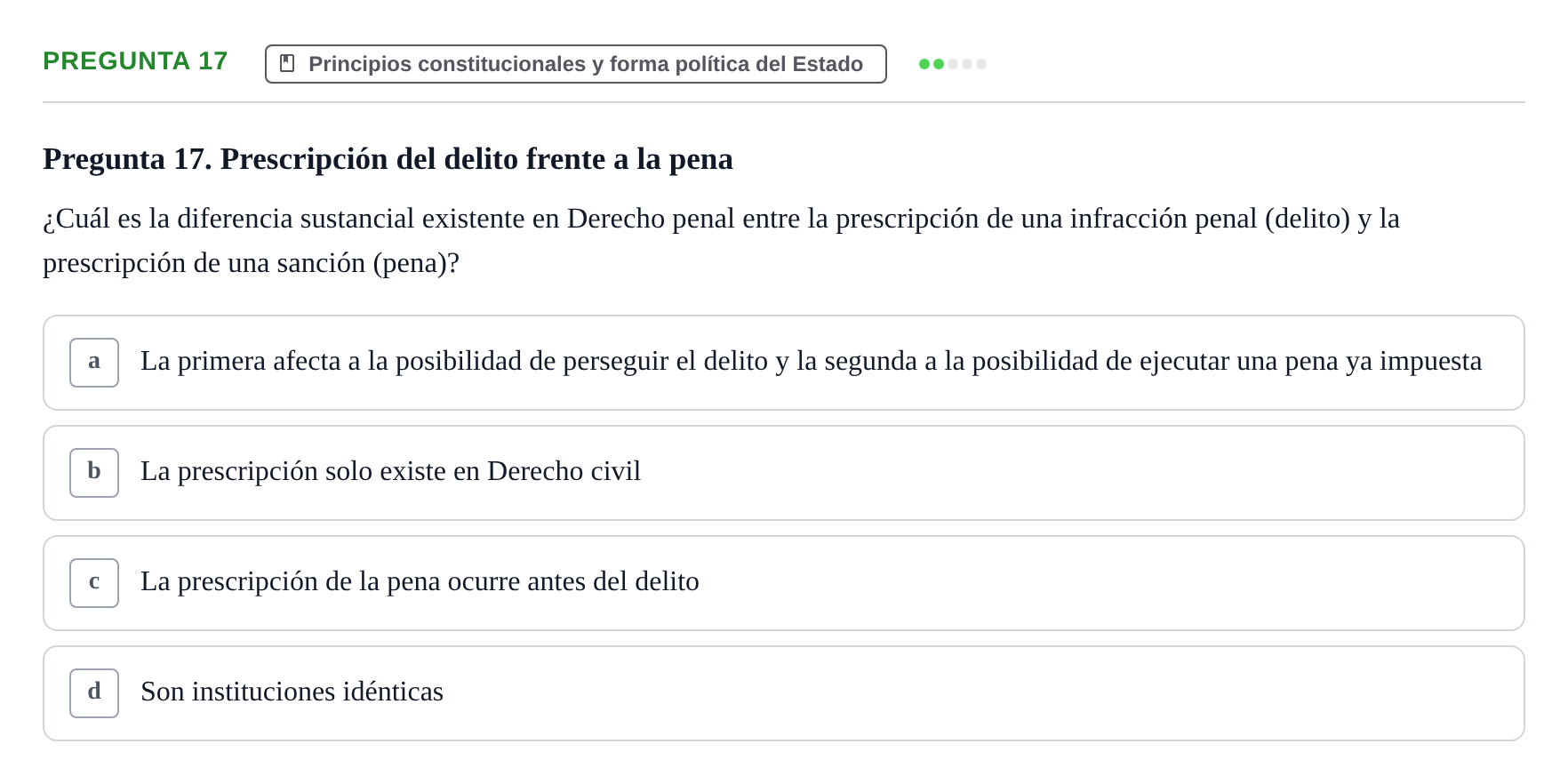 Enunciado: Pregunta 17