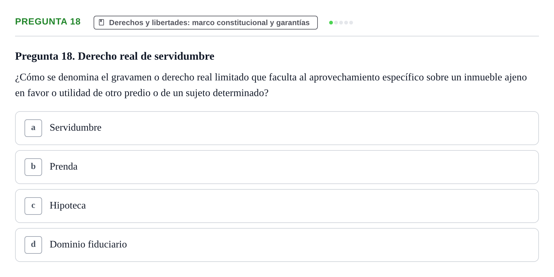 Enunciado: Pregunta 18