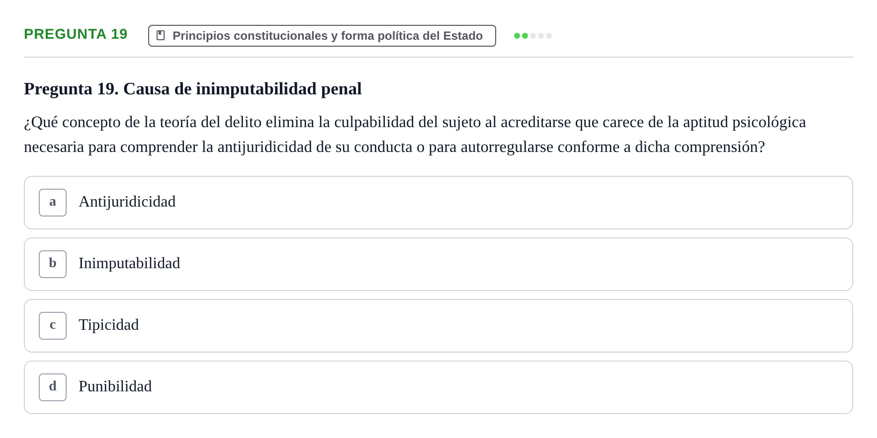 Enunciado: Pregunta 19