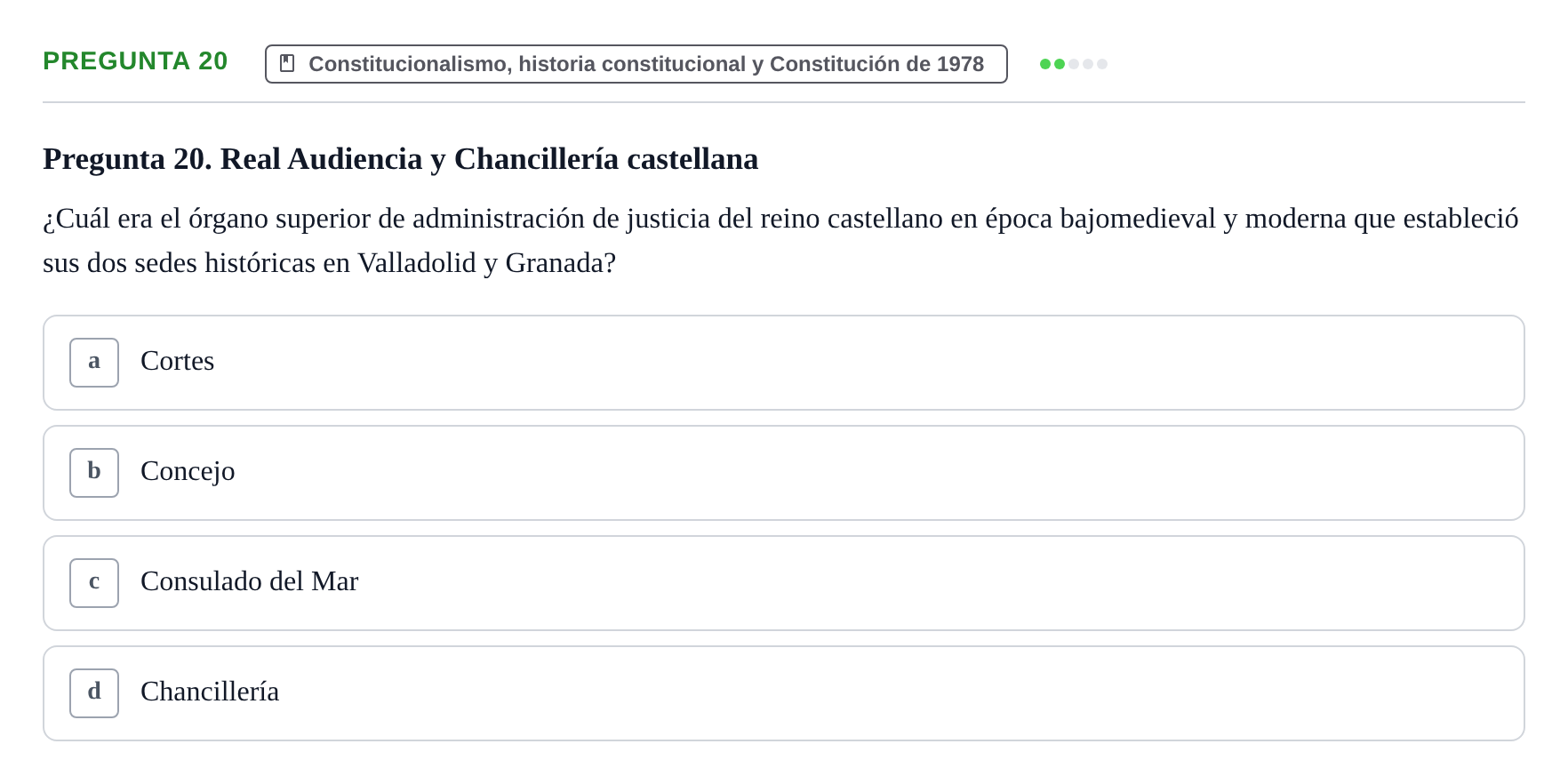 Enunciado: Pregunta 20