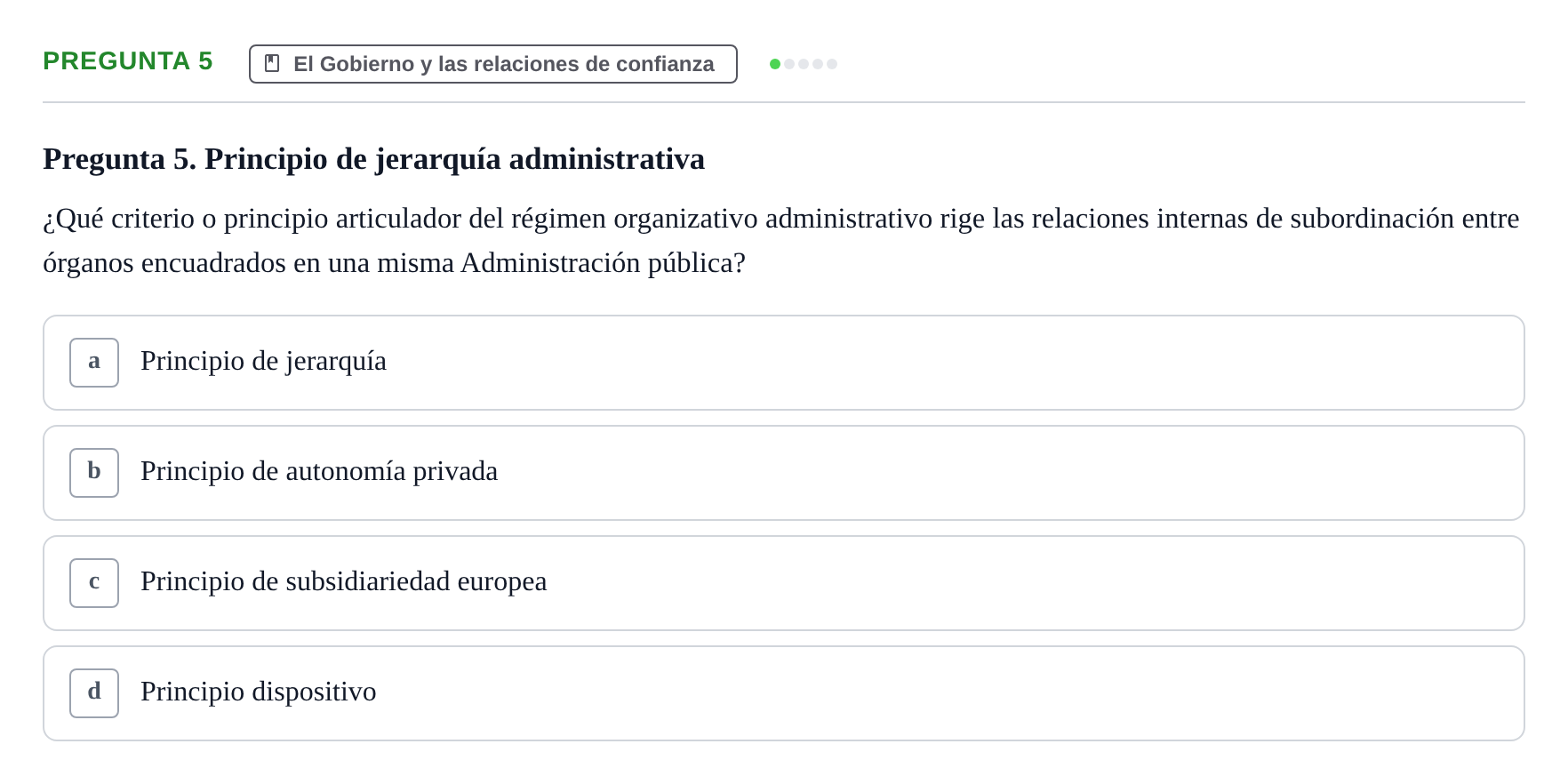 Enunciado: Pregunta 5