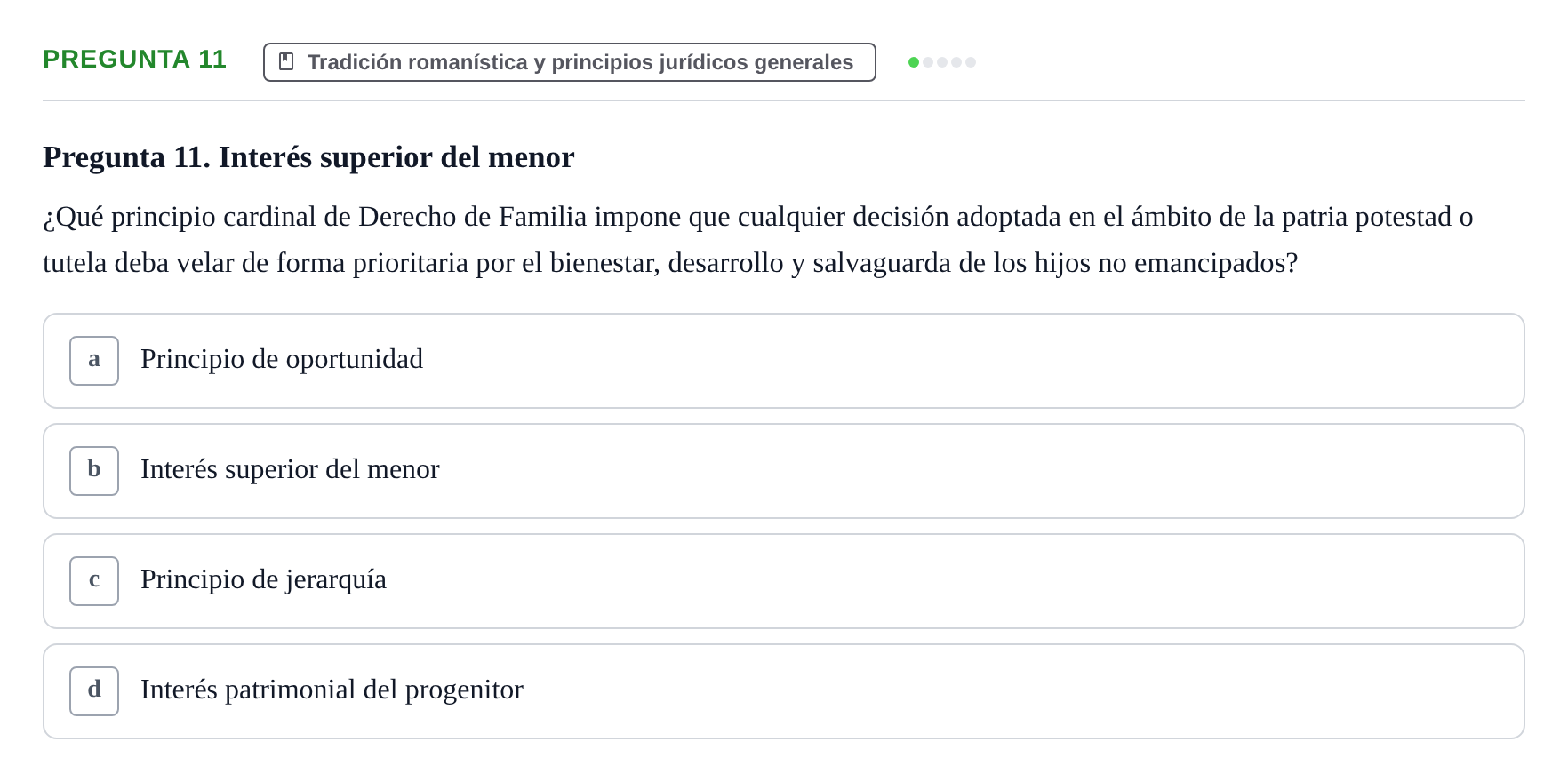 Enunciado: Pregunta 11