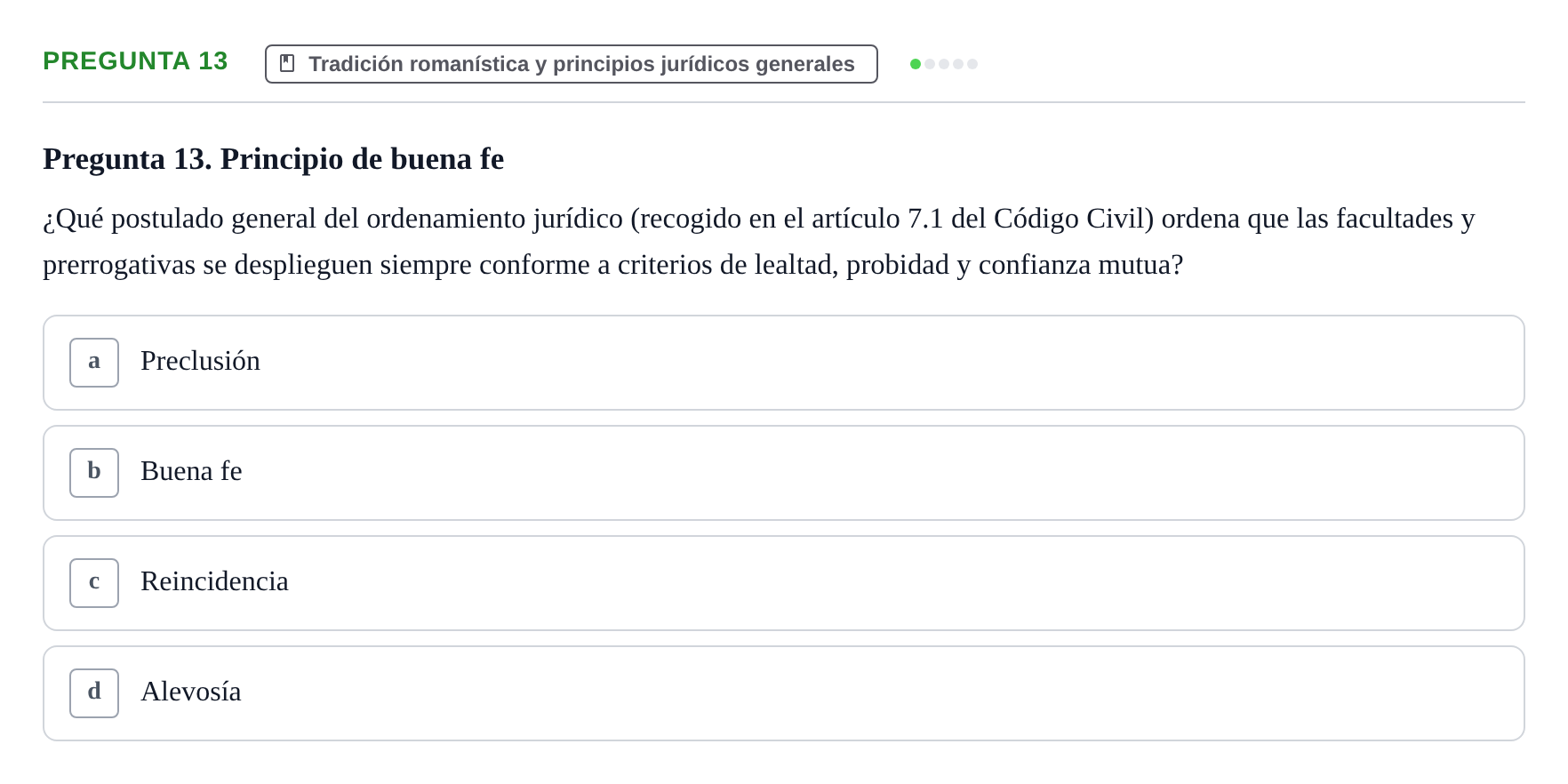 Enunciado: Pregunta 13