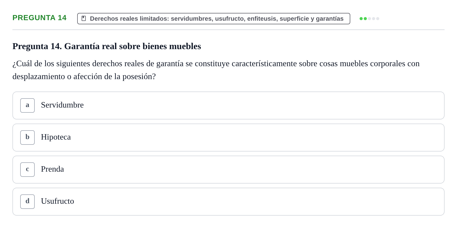 Enunciado: Pregunta 14