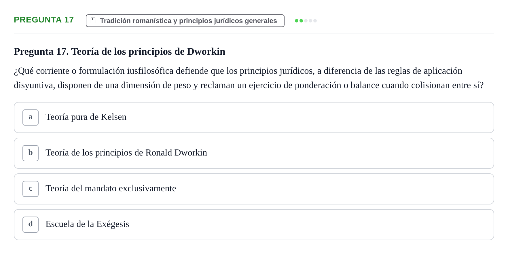 Enunciado: Pregunta 17