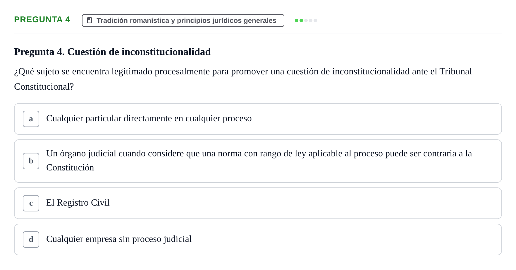 Enunciado: Pregunta 4