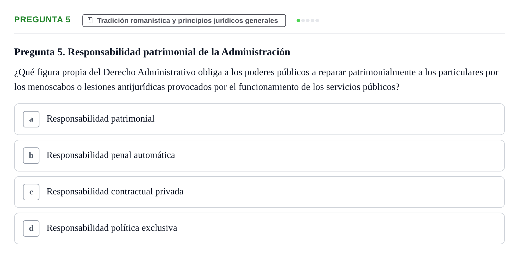 Enunciado: Pregunta 5