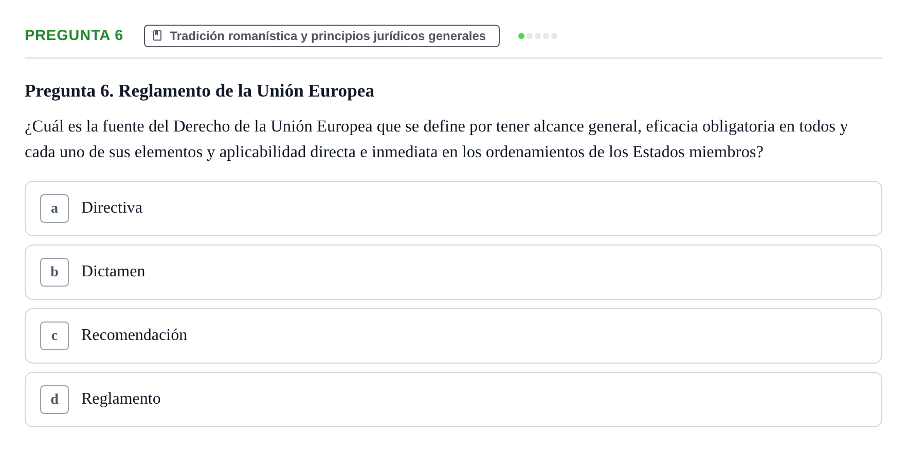 Enunciado: Pregunta 6