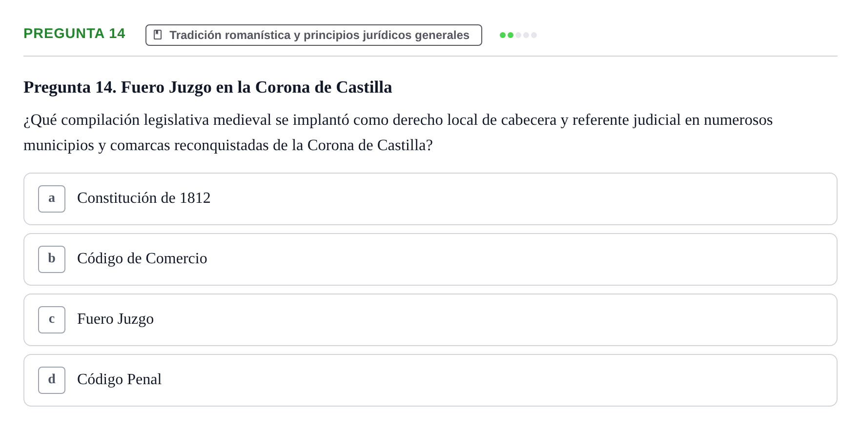 Enunciado: Pregunta 14