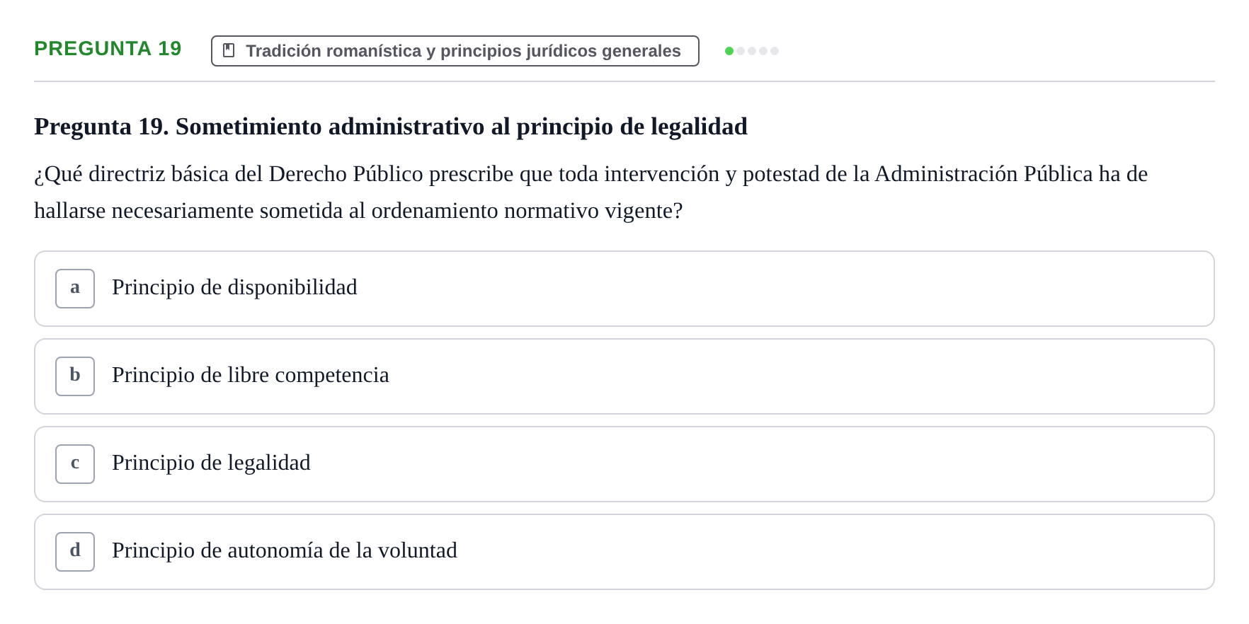 Enunciado: Pregunta 19
