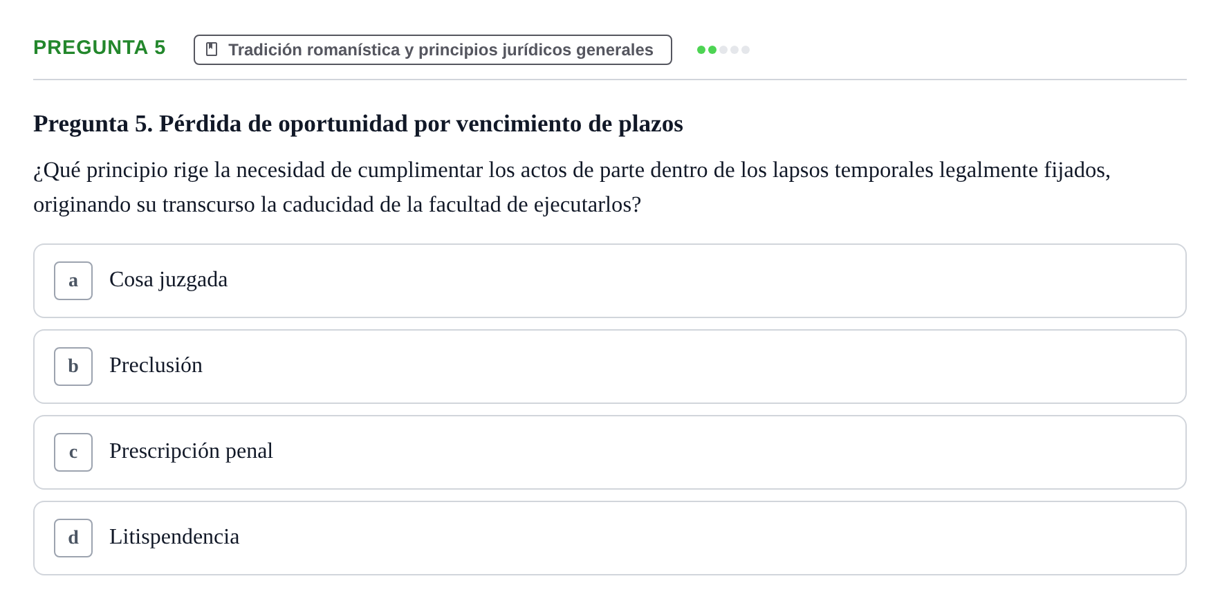 Enunciado: Pregunta 5