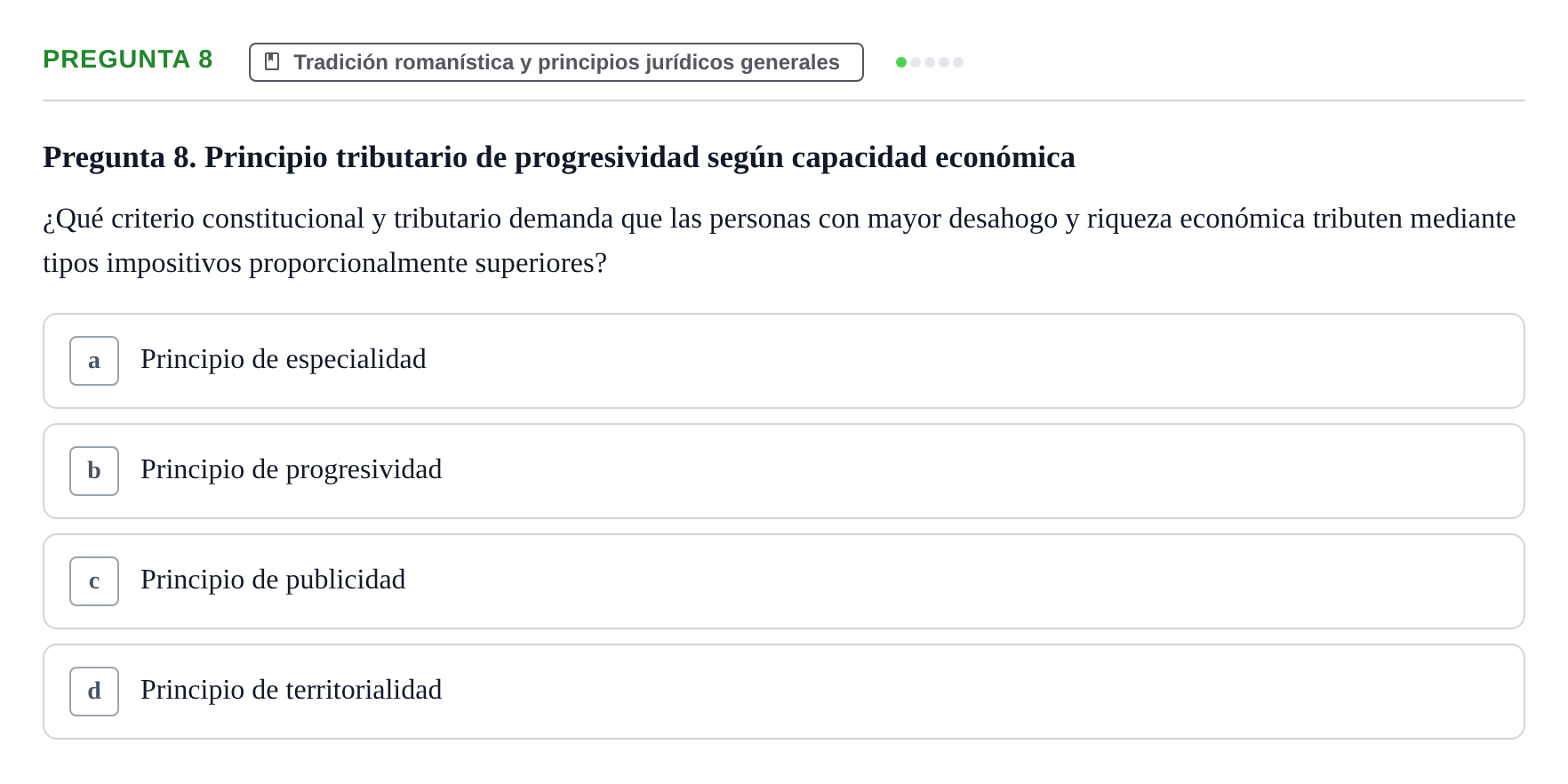 Enunciado: Pregunta 8