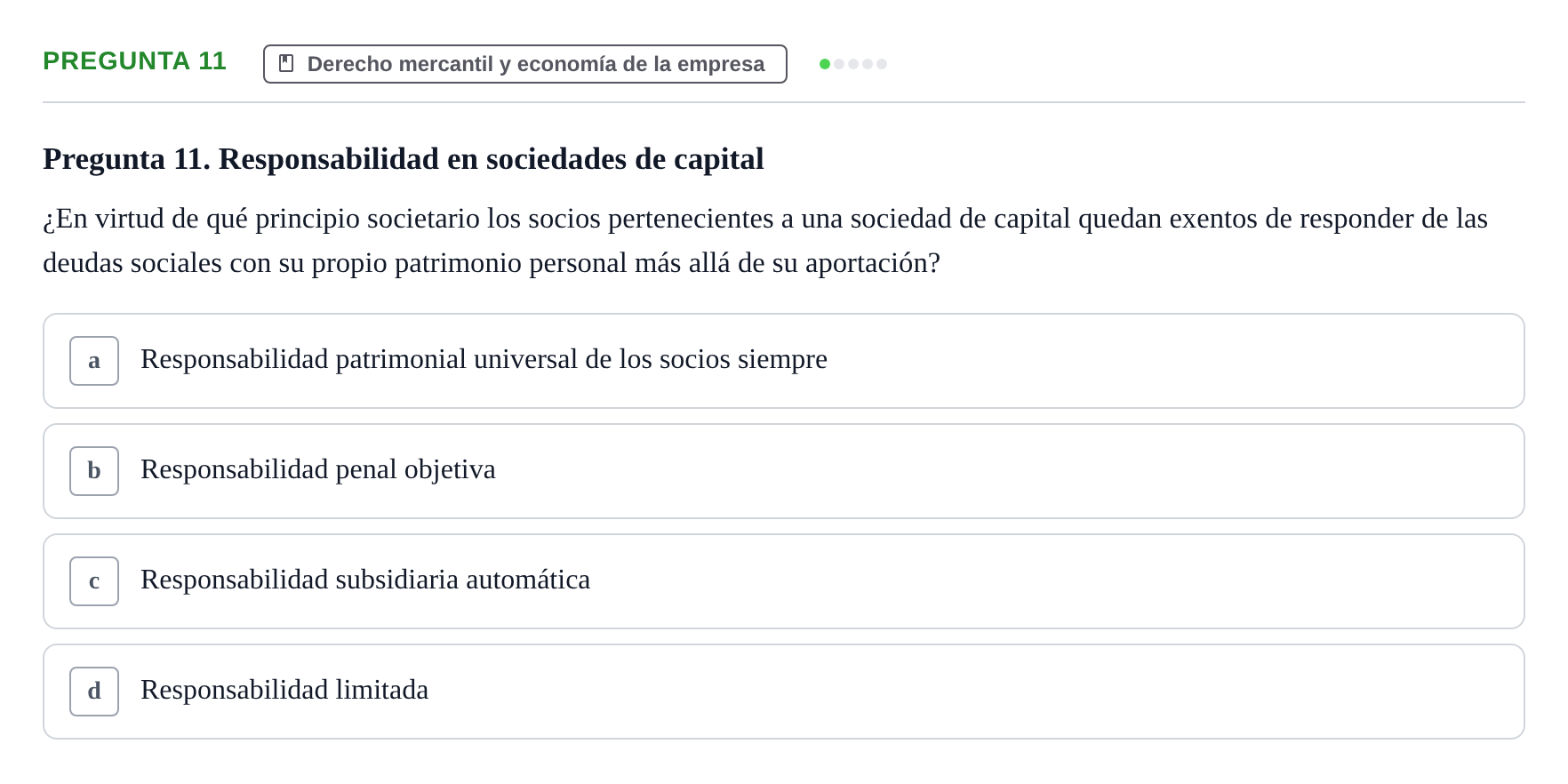 Enunciado: Pregunta 11