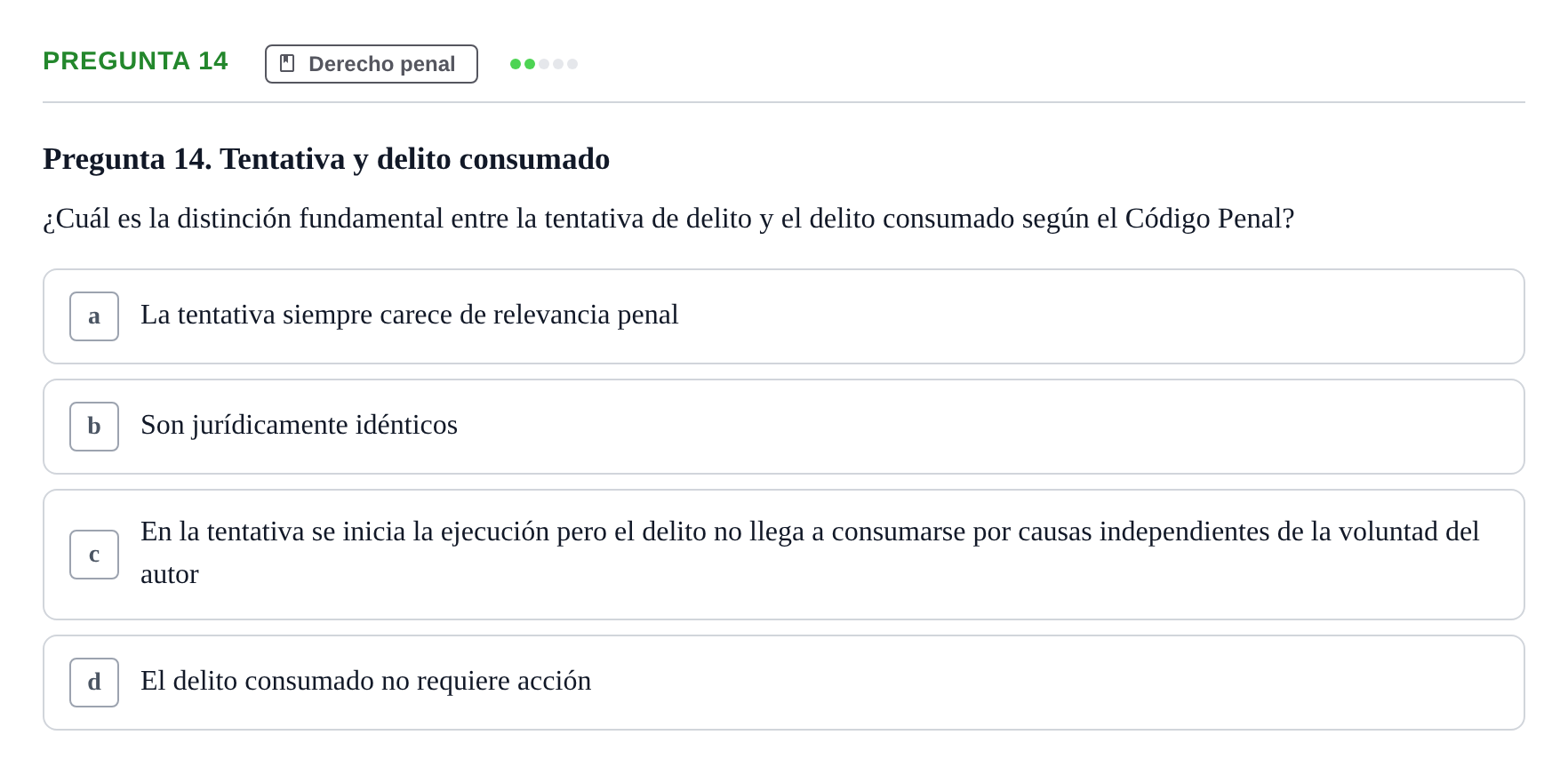 Enunciado: Pregunta 14