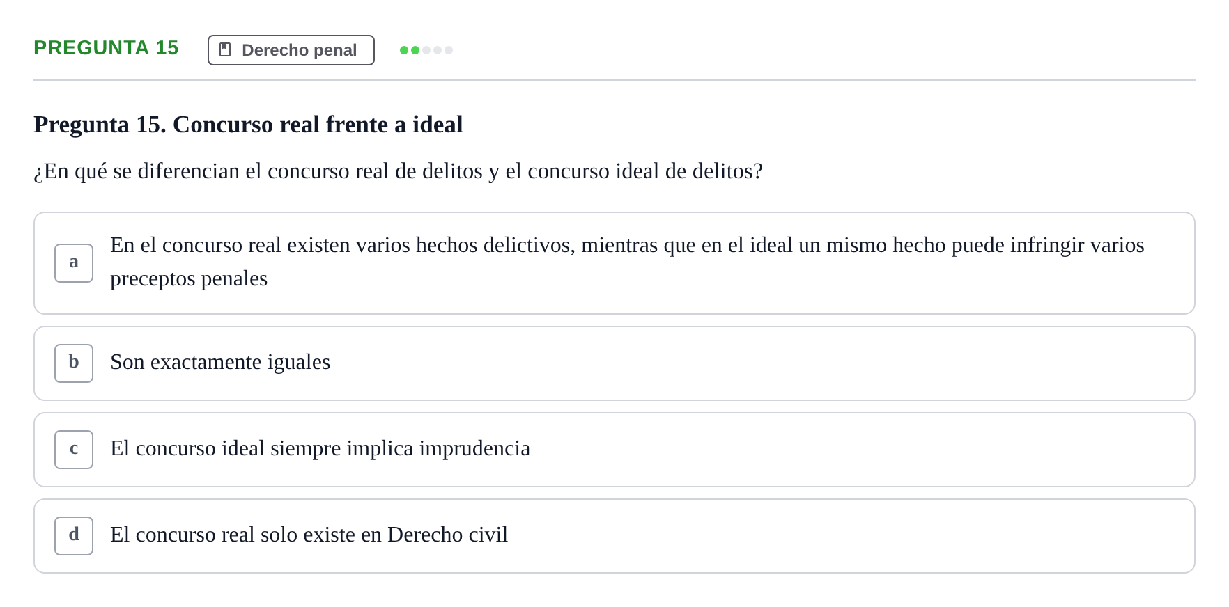 Enunciado: Pregunta 15