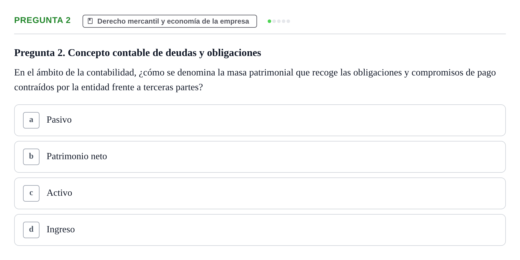 Enunciado: Pregunta 2