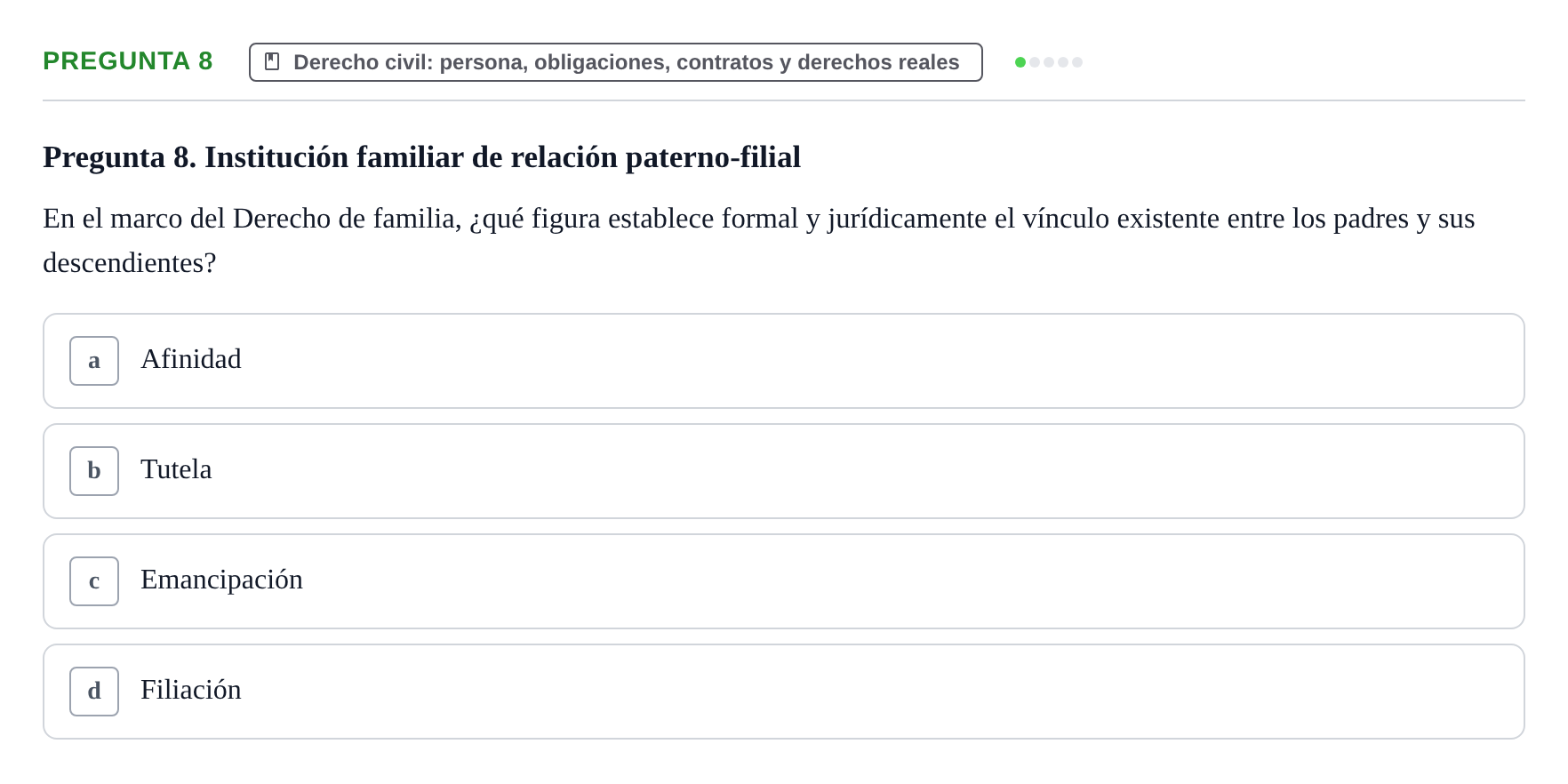 Enunciado: Pregunta 8