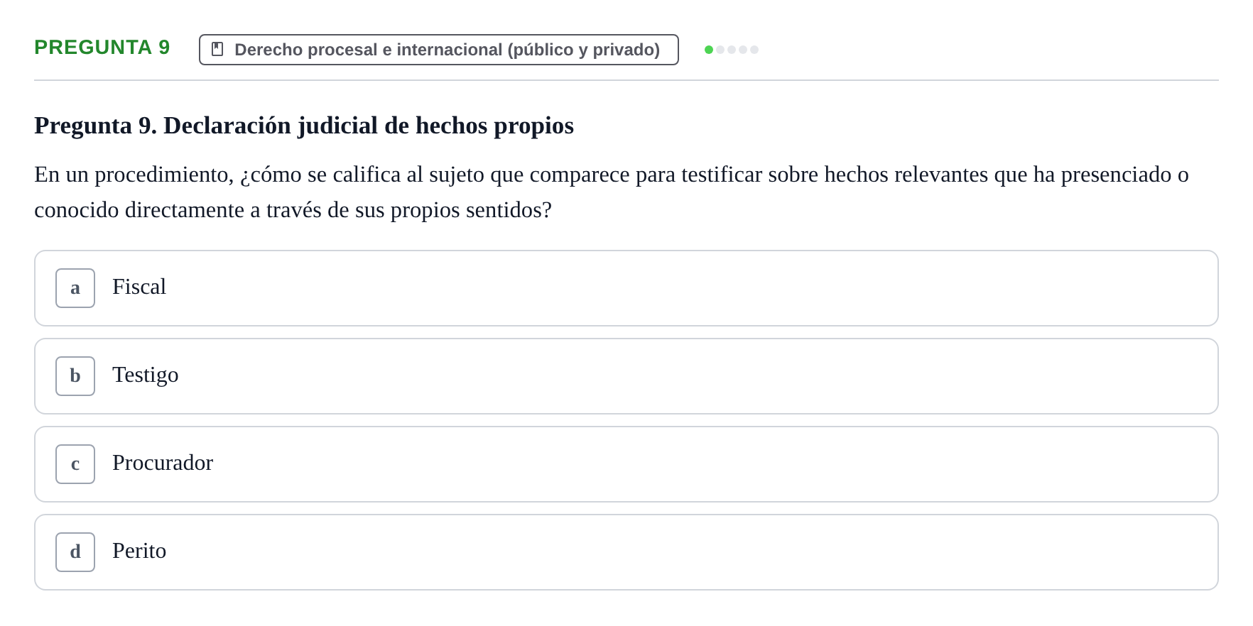 Enunciado: Pregunta 9