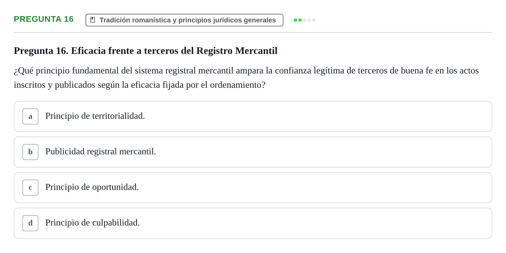 Enunciado: Pregunta 16