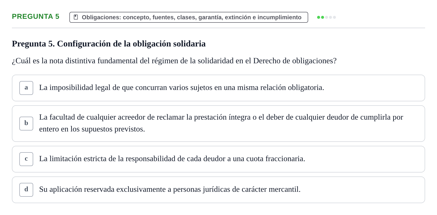 Enunciado: Pregunta 5
