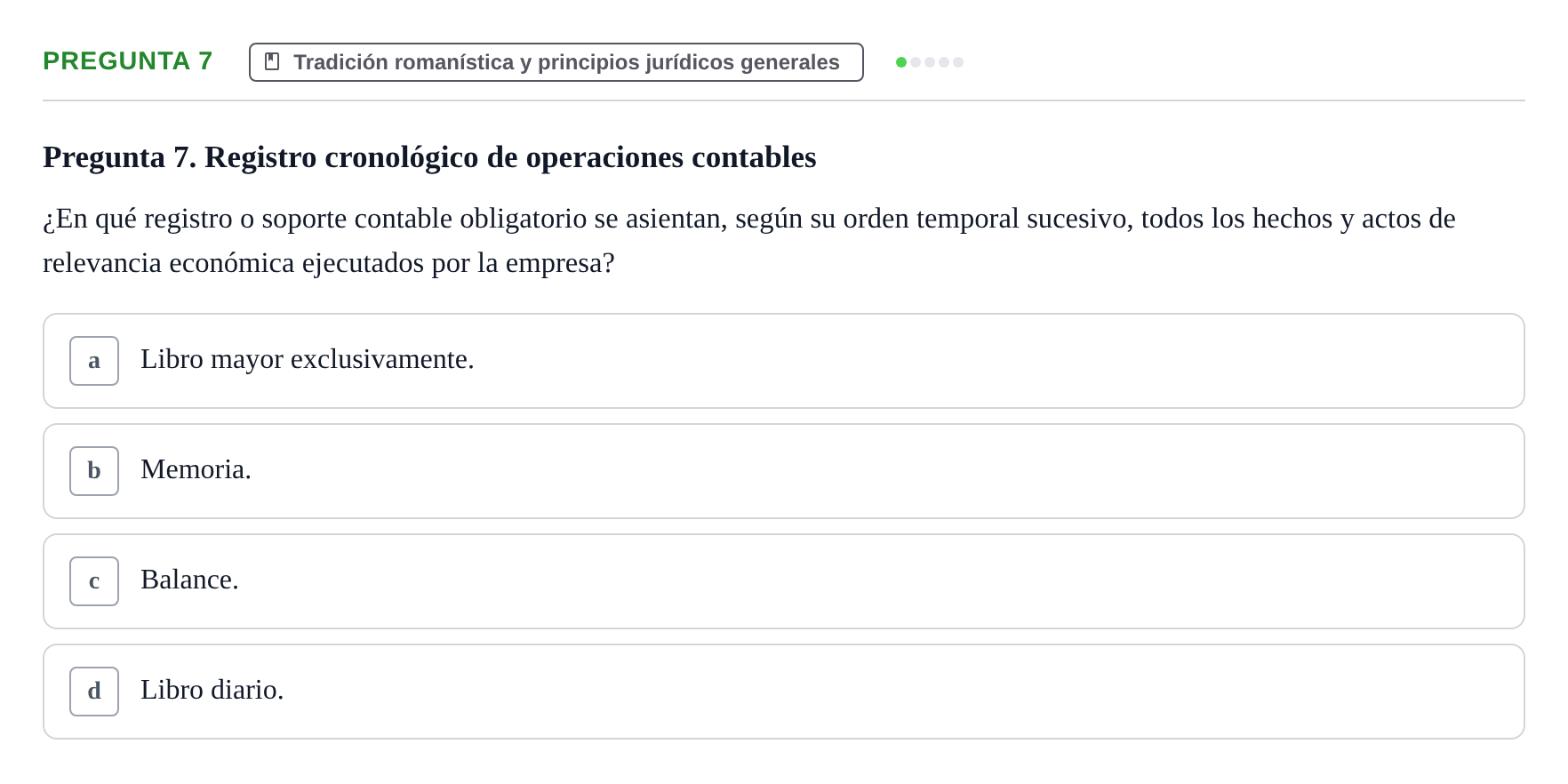 Enunciado: Pregunta 7
