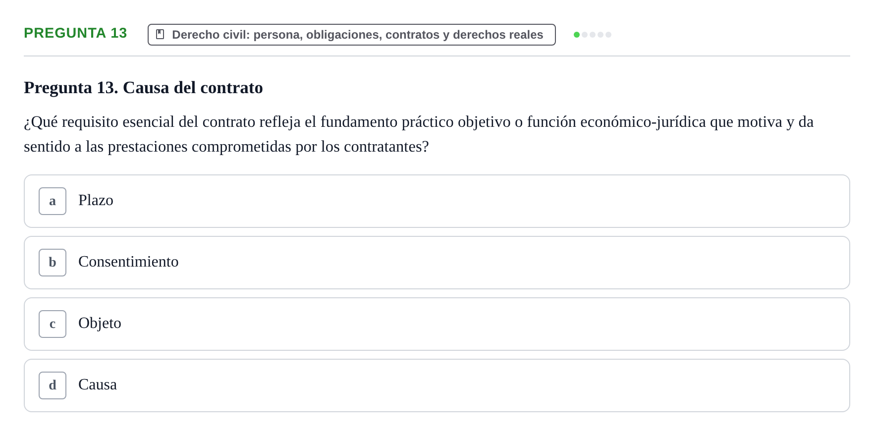 Enunciado: Pregunta 13