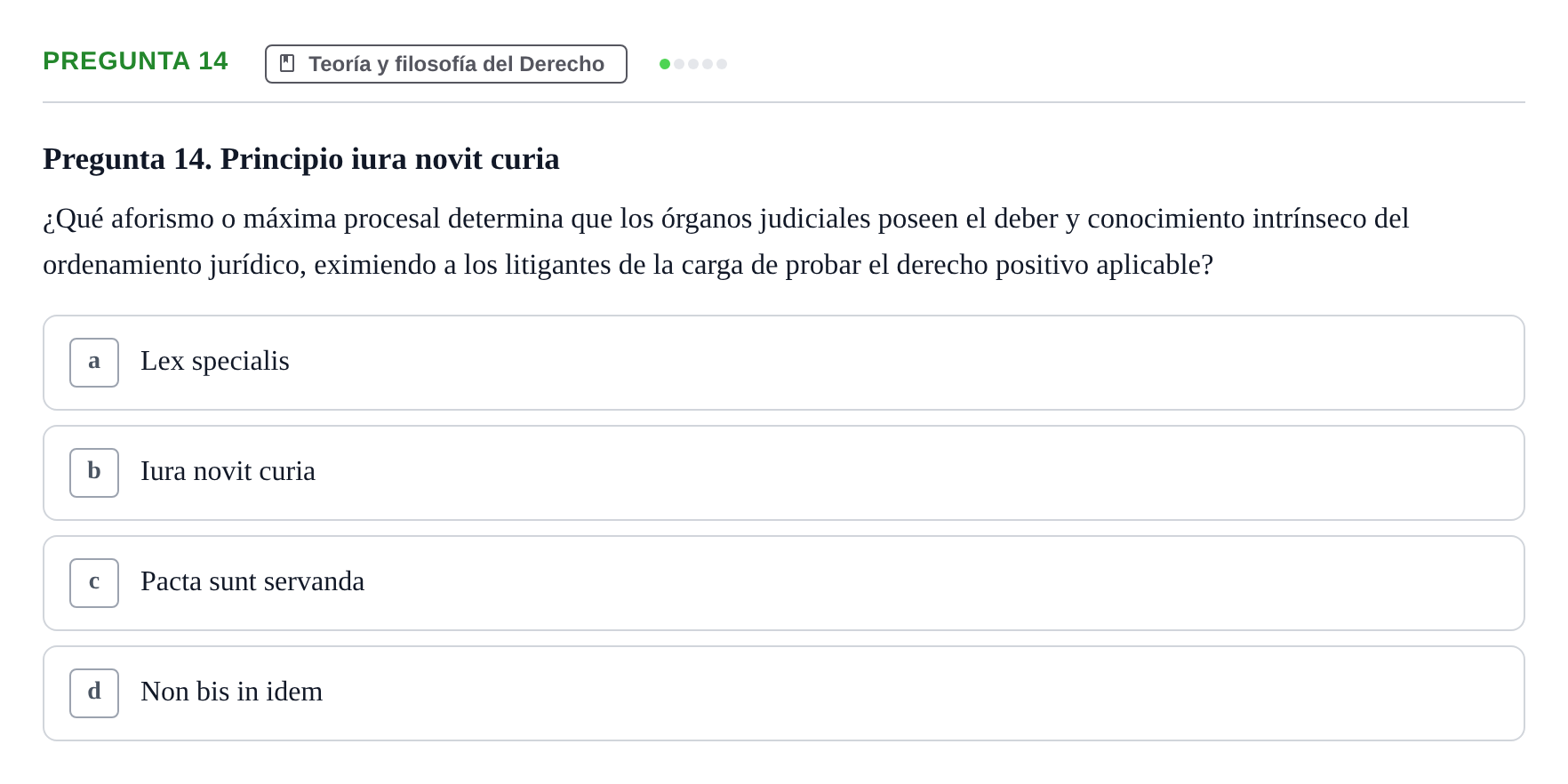 Enunciado: Pregunta 14