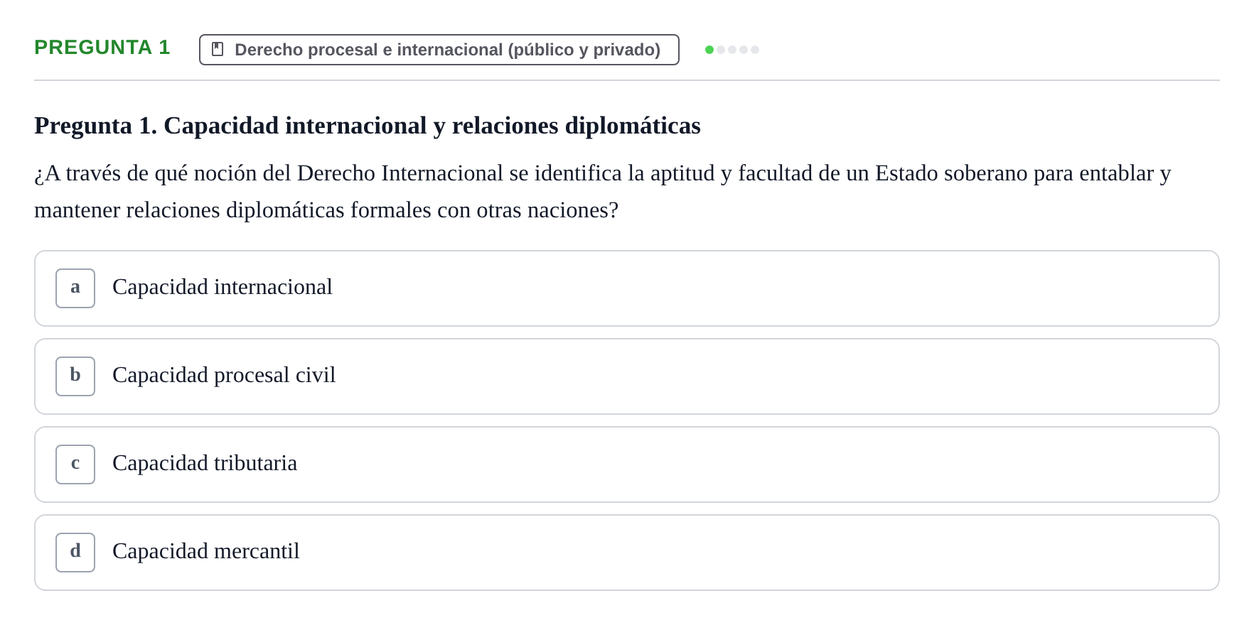 Enunciado: Pregunta 1