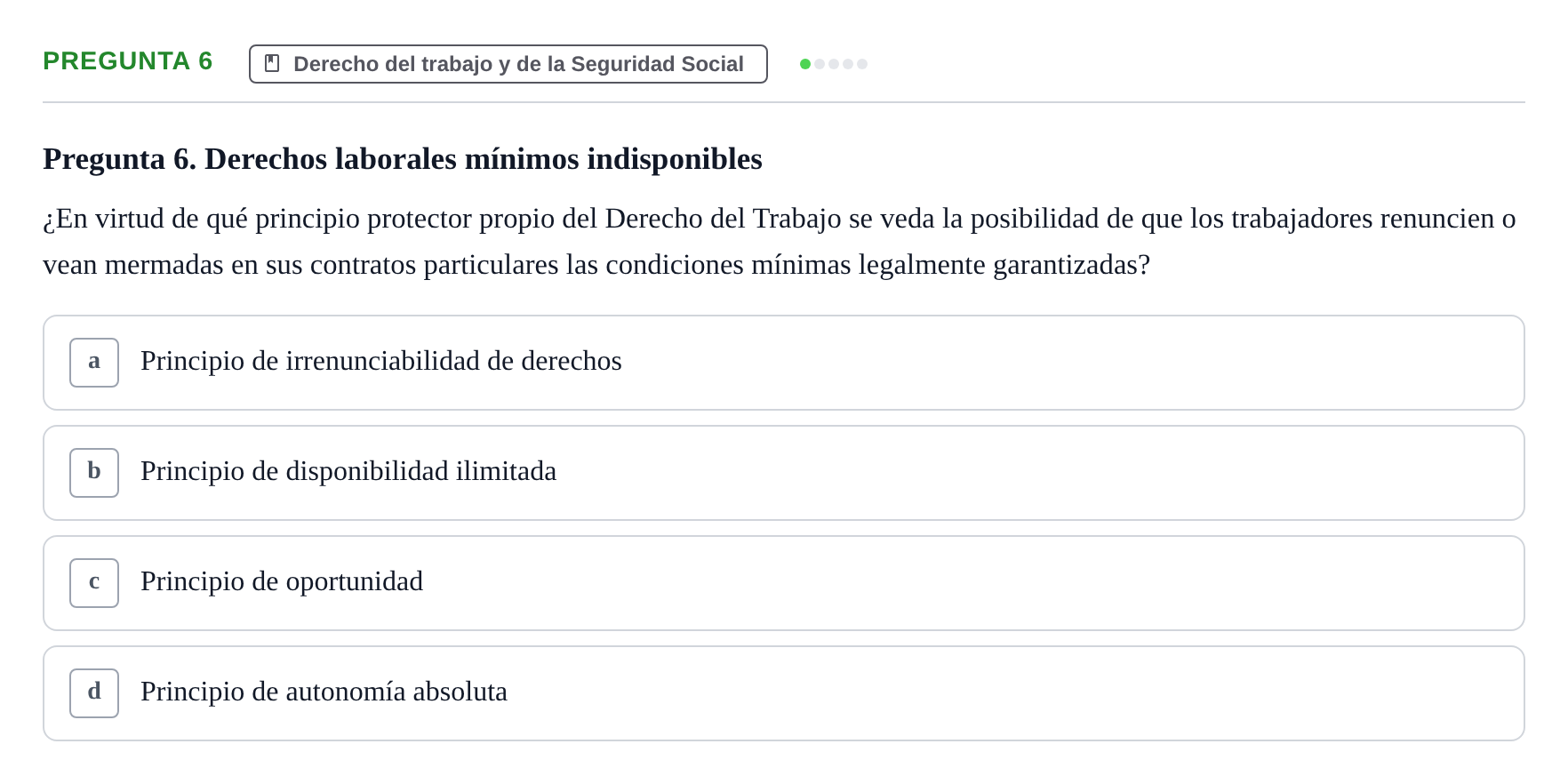 Enunciado: Pregunta 6