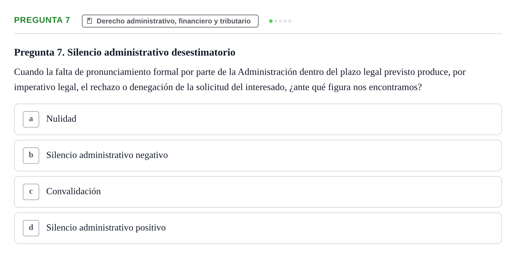 Enunciado: Pregunta 7