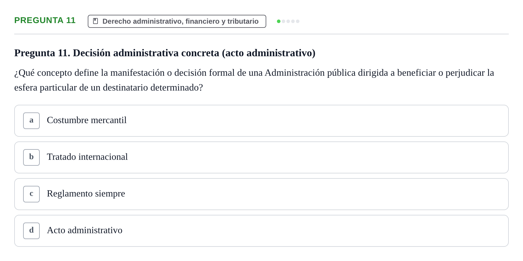 Enunciado: Pregunta 11